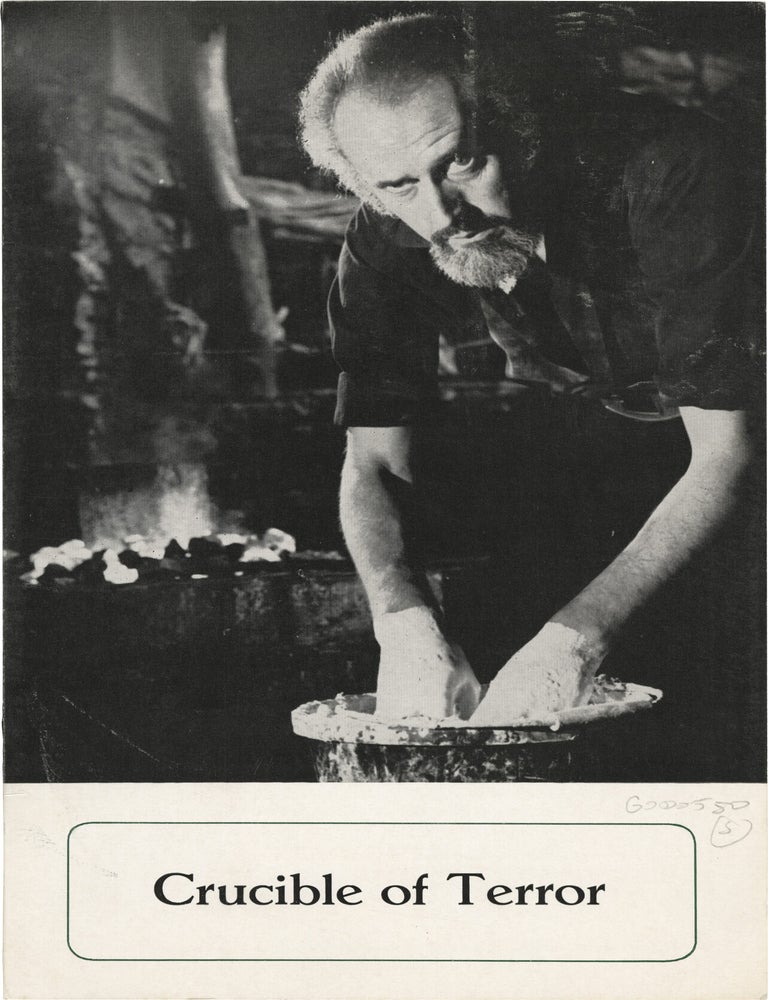 Book #152528] Crucible of Terror (Original pressbook for the 1971 film). Ted Hooker, Tom...