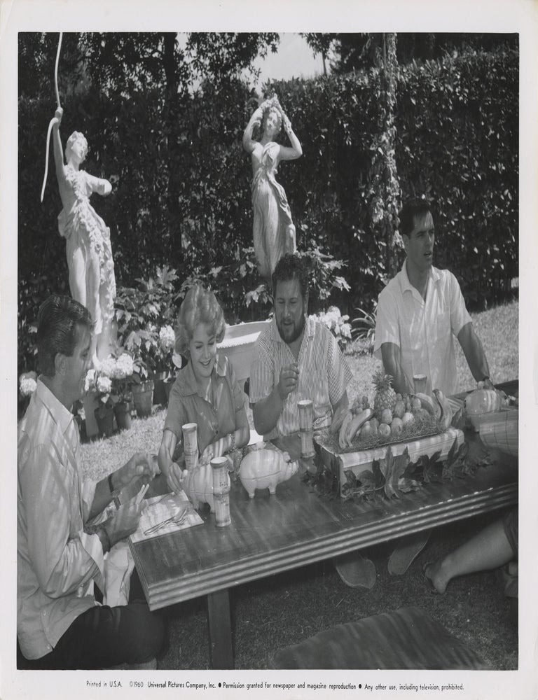 Romanoff and Juliet (Original photograph of Sandra Dee, Peter Ustinov, and John Gavin on the set...