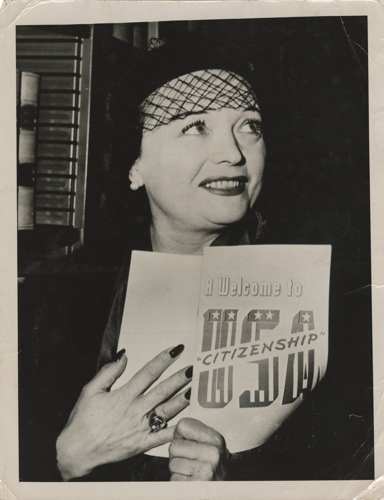 Original photograph of Pola Negri, 1951
