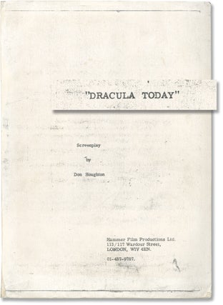 Book #152753] Dracula A.D. 1972 [Dracula Today] (Original screenplay for the 1972 film). Peter...