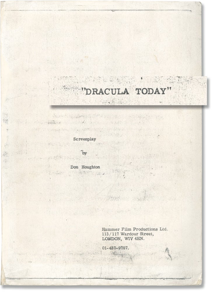 [Book #152753] Dracula A.D. 1972 [Dracula Today]. Peter Cushing Christopher Lee, Stephanie Beacham, Alan Gibson, Don Houghton, starring, director, screenwriter.