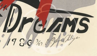 Original poster for a concert at the Caravan of Dreams, 1986
