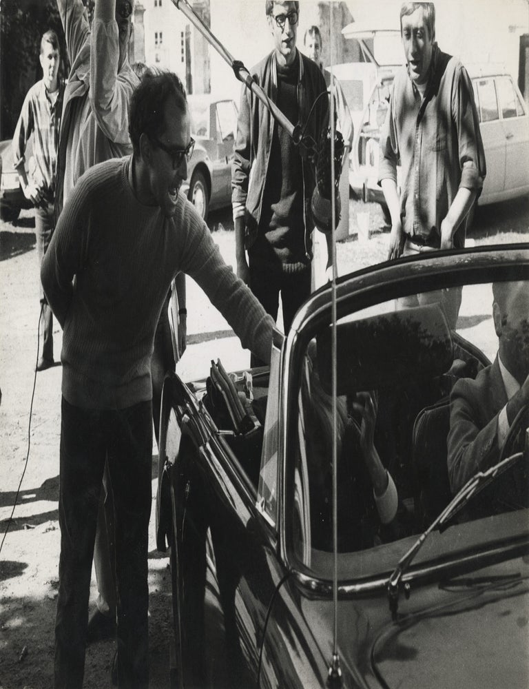 Weekend [Week-end] (Original photograph of Jean-Luc Godard and Mireille Darc on the set of the...