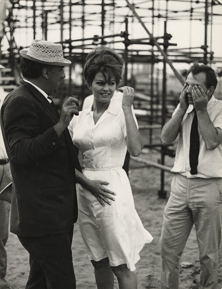 8 1/2 [Otto e mezzo] (Original photograph of Federico Fellini and Claudia Cardinale on the set of...