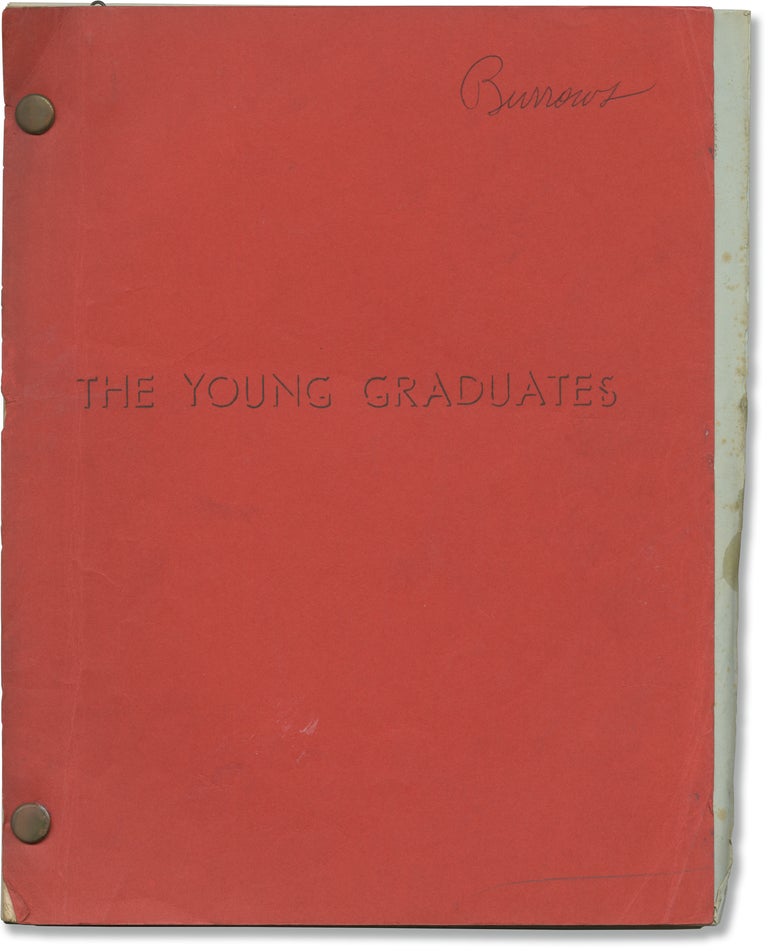 Book #153022] The Young Graduates (Original screenplay for the 1971 film). Robert Anderson, Terry...