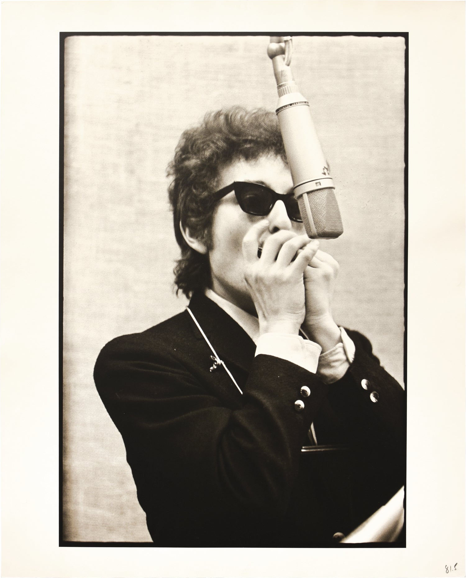 Original oversize photograph of Bob Dylan used for the cover of the 1991  release Bootleg Series, Volume 1-3 by Photography, Don Hunstein Bob Dylan,  
