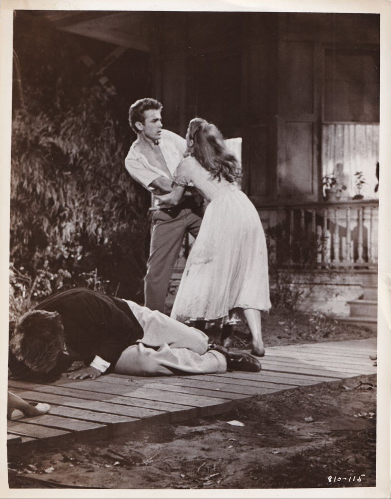 Book #153202] East of Eden (Four original photographs depicting a fight sequence from the 1955...
