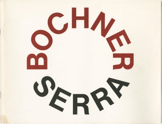 Book #153259] Mel Bochner / Richard Serra (First Edition). Mel Bochner Richard Serra