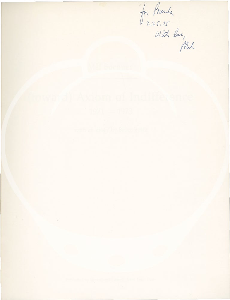 (toward) Axiom of Indifference 1971-1973
