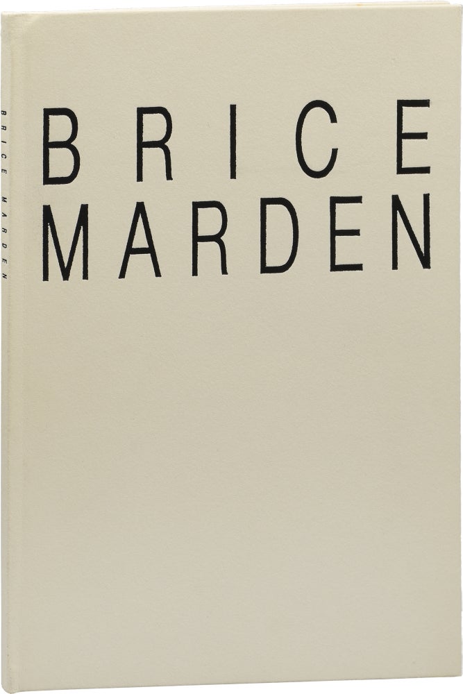 Book #153506] Brice Marden (First Edition). Brice Marden, Wilfried Dickhoff