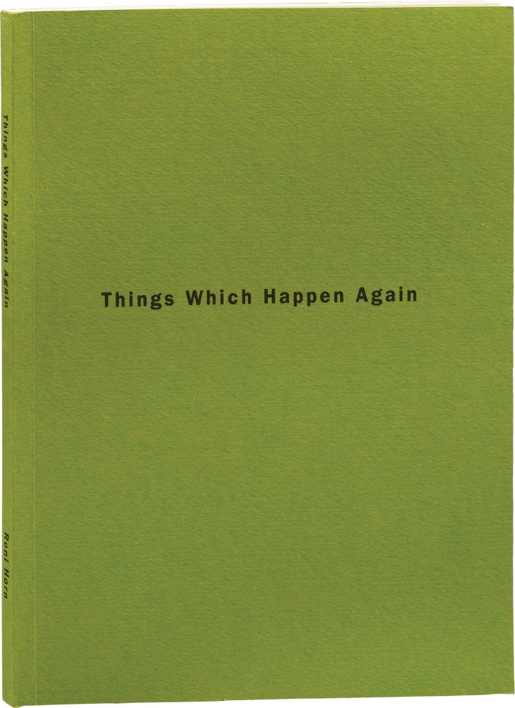 [Book #153546] Things Which Happen Again. Roni Horn.