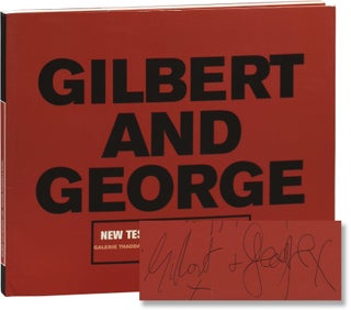 Book #153584] Gilbert and George: New Testamental Pictures (Inscribed First Edition). Gilbert and...