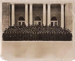 Book #153587] Original photograph of a graduating class at Hampton University, circa 1940s....