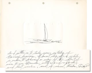 Book #153596] Drawn along the shores, 1959-1976 (First Edition, inscribed). Dan Flavin