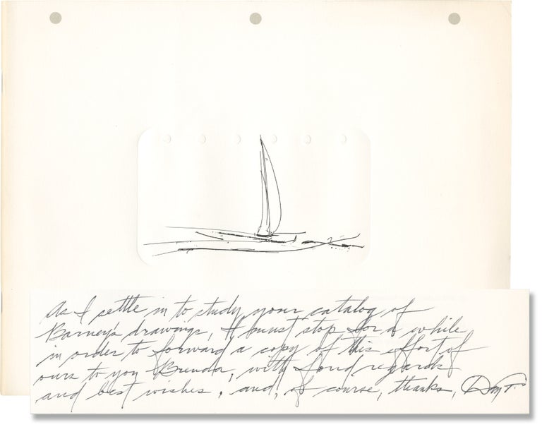 Book #153596] Drawn Along the Shores: 1959-1976 (First Edition, inscribed). Dan Flavin