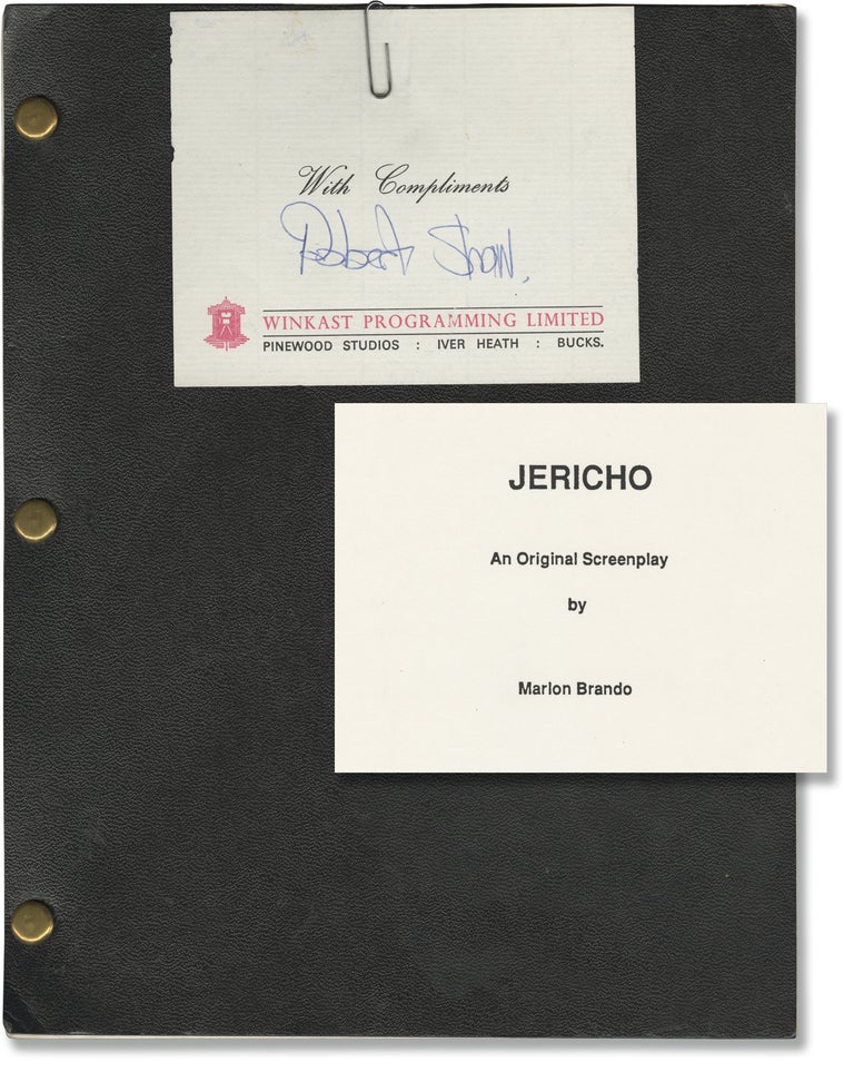Book #153613] Jericho (Original screenplay for an unproduced film). Marlon Brando, Donald...
