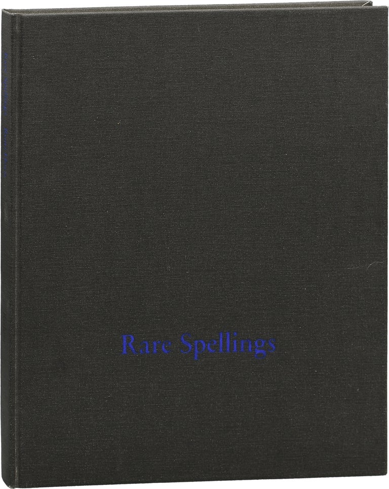 Book #153668] Roni Horn: Rare Spellings: Selected Drawings / Zeichnungen 1985-1992 (First...