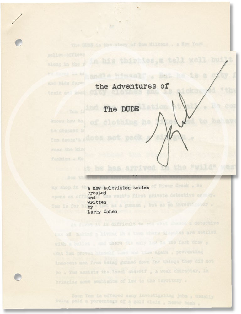 Archive of typescript draft materials for four unproduced television series: Play Ball, The Adventures of the Dude, The Producer, Cannonball