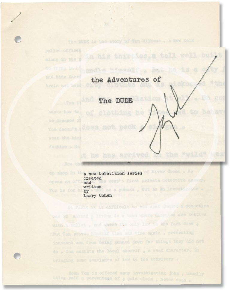 Archive of typescript draft materials for four unproduced television series: Play Ball, The Adventures of the Dude, The Producer, Cannonball