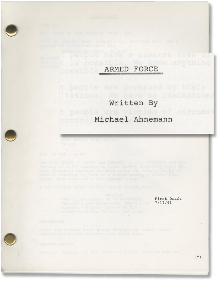 Book #153730] Armed Force (Original screenplay for an unproduced film). Tom Clancy, Michael...