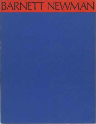 Book #153841] Barnett Newman: October 21, 1971 - January 10, 1972 (Original exhibition checklist...