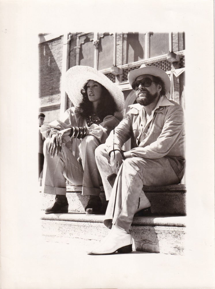 Book #153964] Original photograph of Tennessee Williams and Marisa Berenson in Venice, circa...