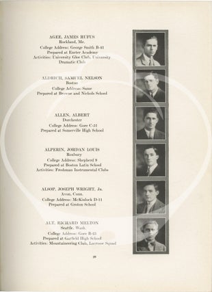 The Harvard Freshman Red Book: Class of 1932