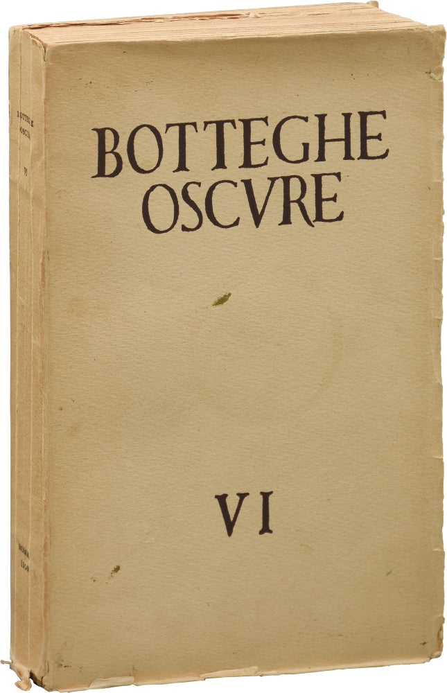 Book #154053] Botteghe Oscure Quaderno [VI] (First Edition). James Agee Dylan Thomas, Karl...