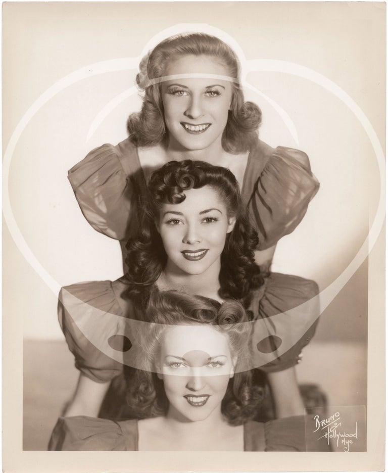Two original photographs of dance group The Biltmorettes, circa 1940s
