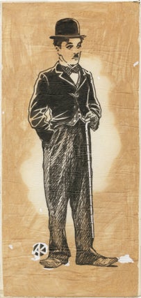 Book #154156] Collection of three original drawings of Charlie Chaplin onstage, circa 1940s....