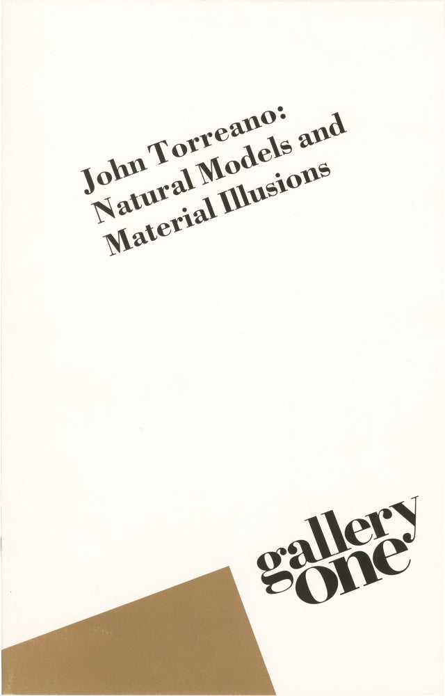 [Book #154173] John Torreano: Natural Models and Material Illusions. John Torreano, Terrie Sultan, essay.