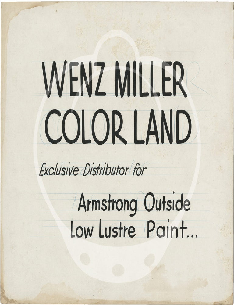 Archive of 89 original drive-in advertising placards