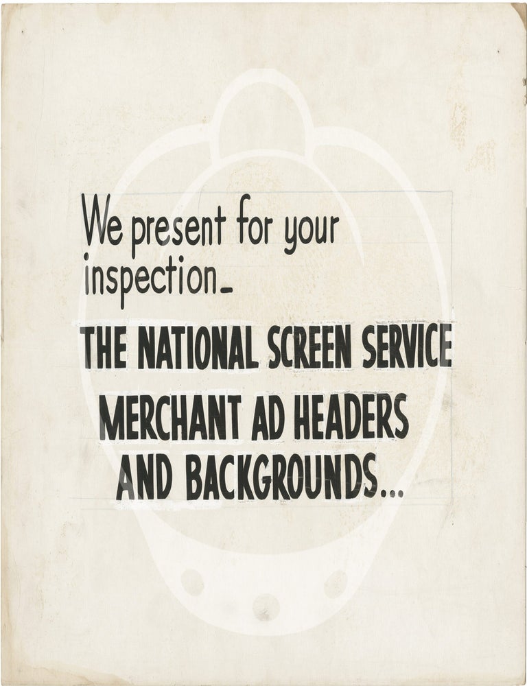 Archive of 89 original drive-in advertising placards