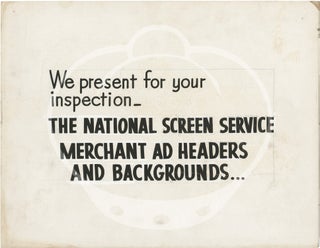 Archive of 89 original drive-in advertising placards