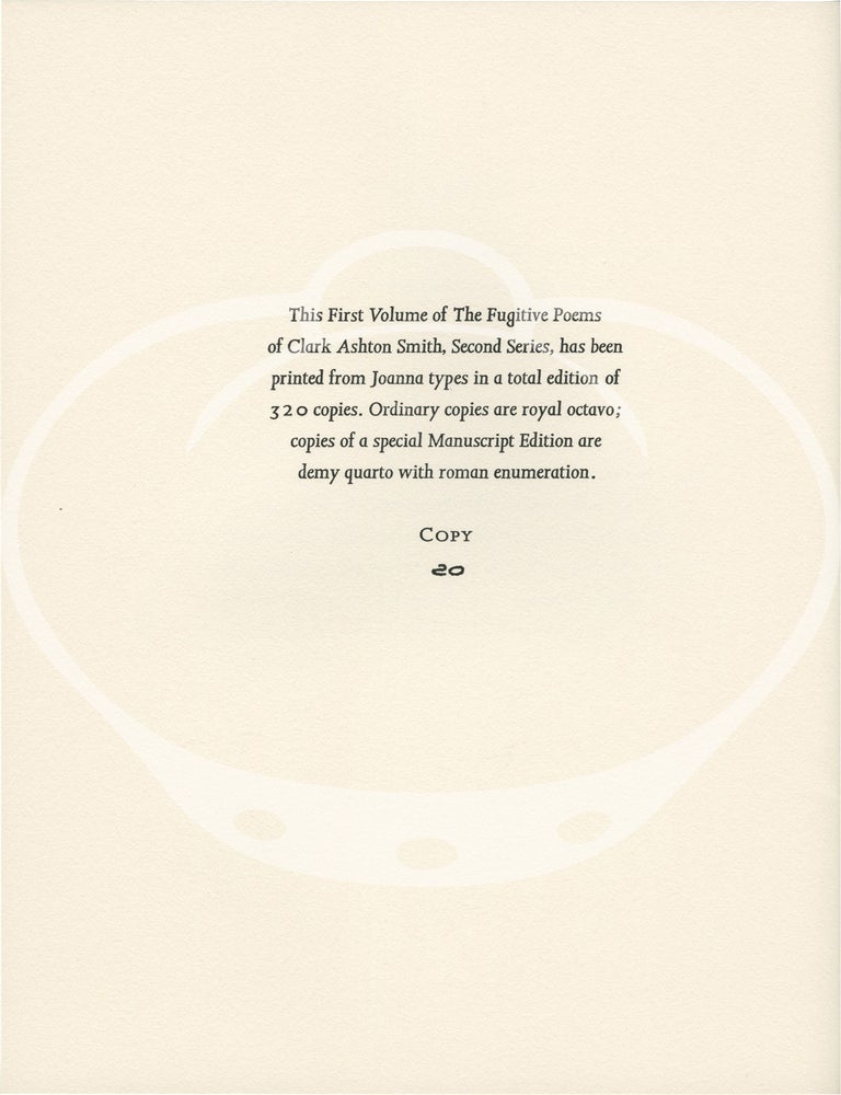 The Fugitive Poems, Second Series, Volumes 1 - 6: The Titans in Tartarus, A Song from Hell, The Potion of Dreams, The Fanes of Dawn, Seer of the Cycles, and The Burden of the Suns