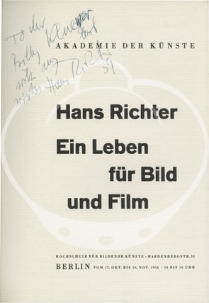 Ein Leben fur Bild und Film [A Life for Picture and Film]