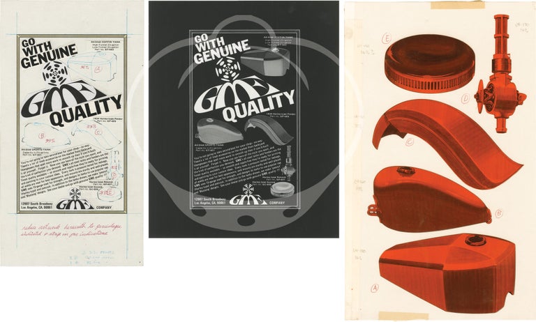 Archive of working material belonging to Delta Associates founder Lynn Wineland, including advertising art, production materials, and ephemera relating to motorcycling
