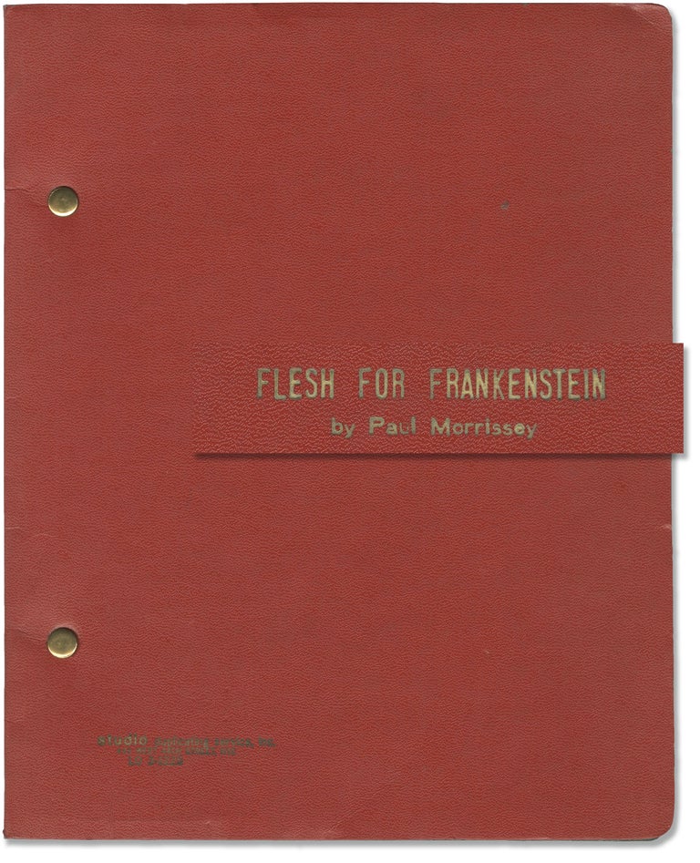 [Book #154484] Flesh for Frankenstein [Andy Warhol's Frankenstein]. Andy Warhol, Paul Morrissey, Antonio Margheriti, Joe Dallesandro Udo Kier, Dalila Di Lazzaro, producer, screenwriter director, director, starring.