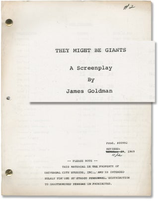 Book #154486] They Might Be Giants (Original screenplay for the 1971 film). Joanne Woodward...