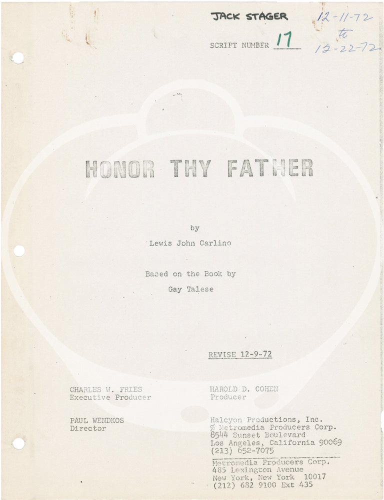 Honor Thy Father