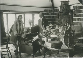 Book #154498] Original photograph of Sinclair Lewis and Dorothy Thompson visiting Hugh Walpole,...