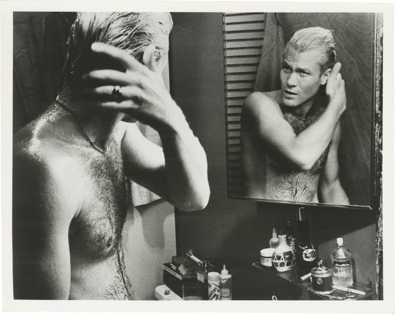Book #154548] My Hustler (Two original photographs from the 1965 film). Andy Warhol, Chuck Wein,...