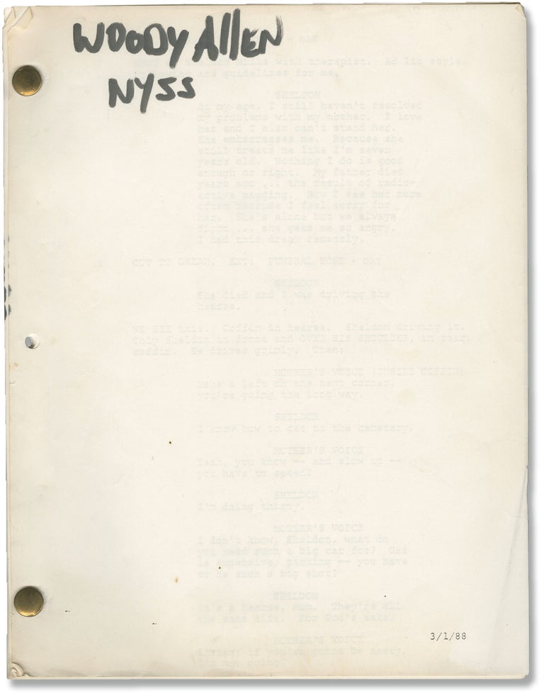 Book #154562] New York Stories: Oedipus Wrecks (Original screenplay for the third segment of the...