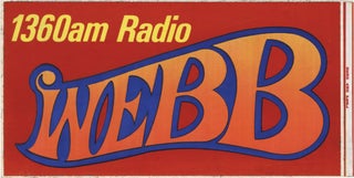 Book #154569] Original bumper sticker for WEBB 1360 AM radio station, circa 1970s. African...