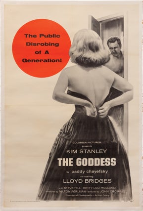 Book #154873] The Goddess (Original poster for the 1958 film). Paddy Chayefsky, John Cromwell,...