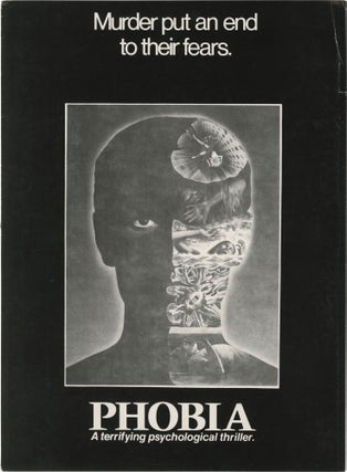 Book #154883] Phobia (Original press kit for the 1980 film). John Huston, Ronald Shusett Gary...