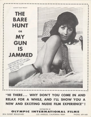 Book #154903] The Bare Hunt or My Gun is Jammed (Original pressbook for the 1963 nudie film)....