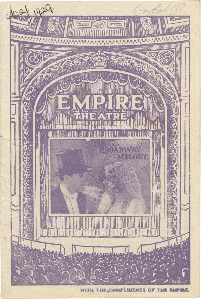 Book #154922] The Broadway Melody (Original program for the 1929 film screening at the Empire...