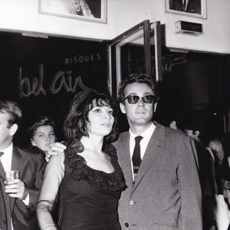 [Book #154975] Original photograph of Juliette Greco and Michel Legrand, circa 1958. Michel Legrand Juliette Greco, Guy Le Page, subjects, photographer.