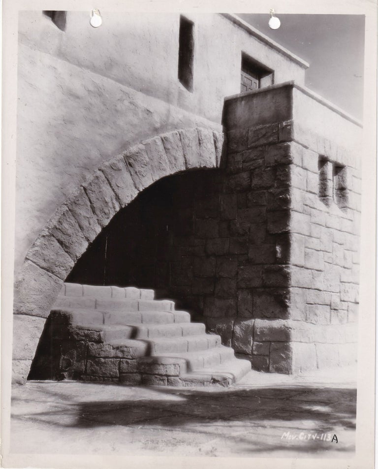 Three original keybook photographs taken at Fox Movietone City, circa 1930s